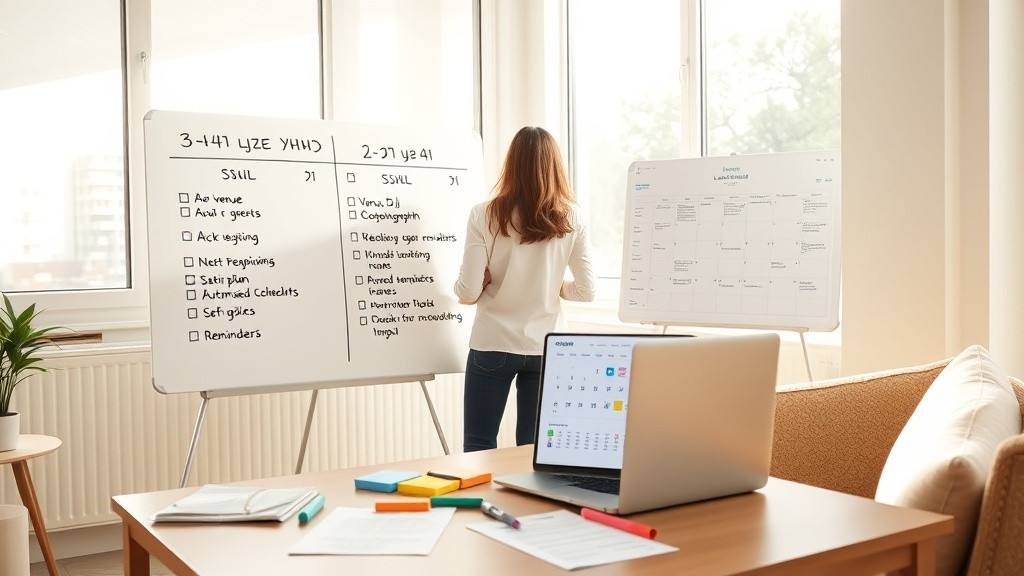 שלב 6: טיימליין – מה קורה מתי, בלי טלפונים ברגע האחרון